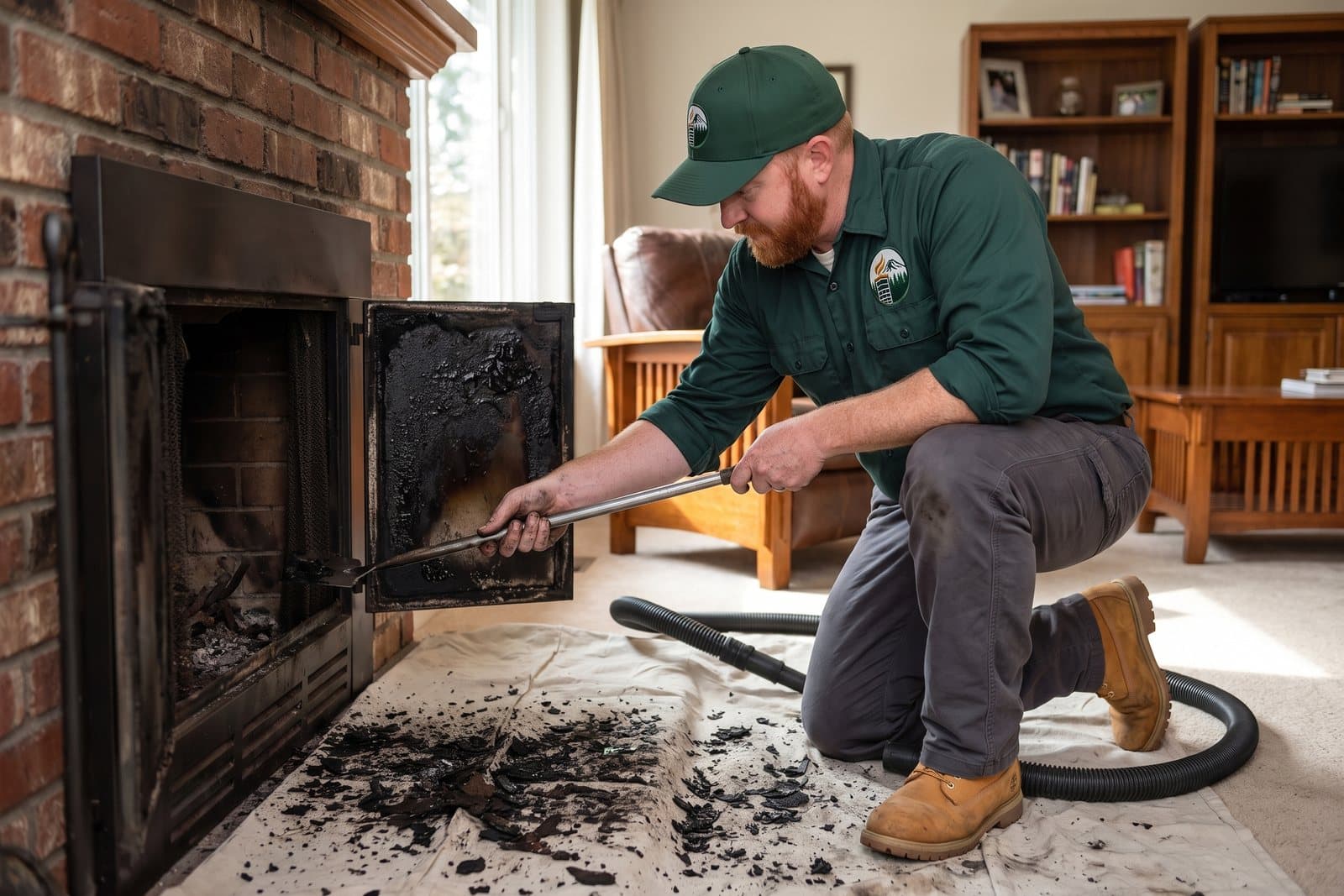 Creosote removal from a chimney flue