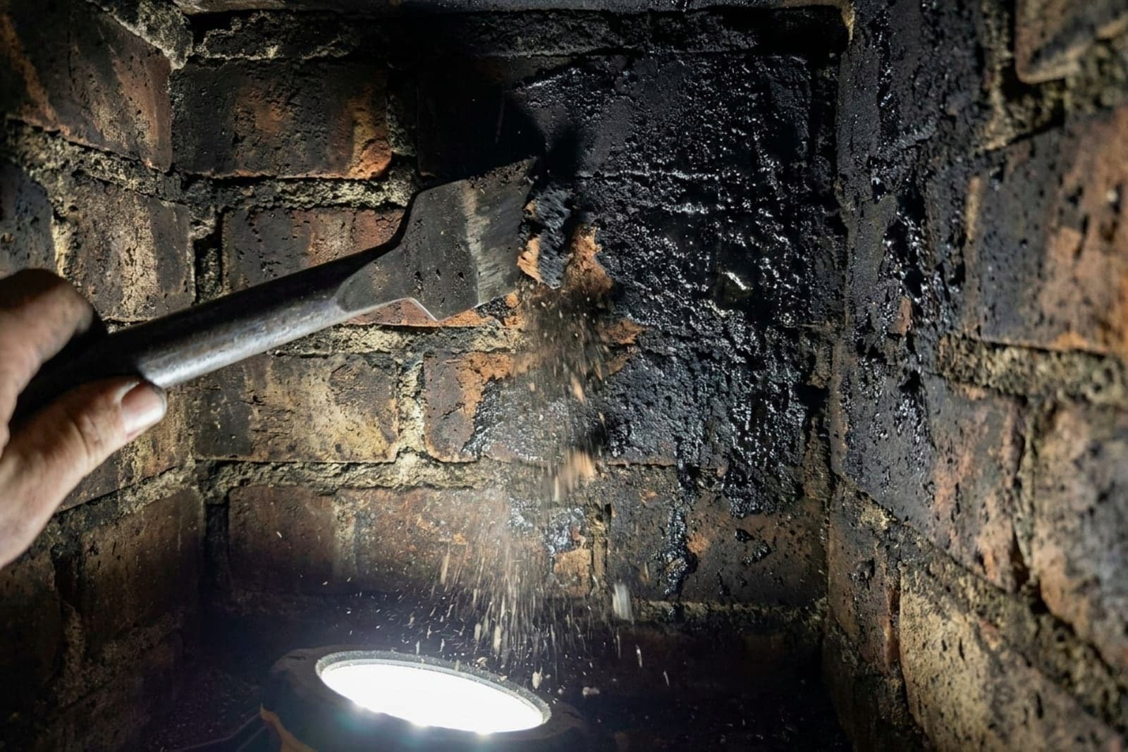 Creosote Removal in Washington — creosote removal from a chimney flue