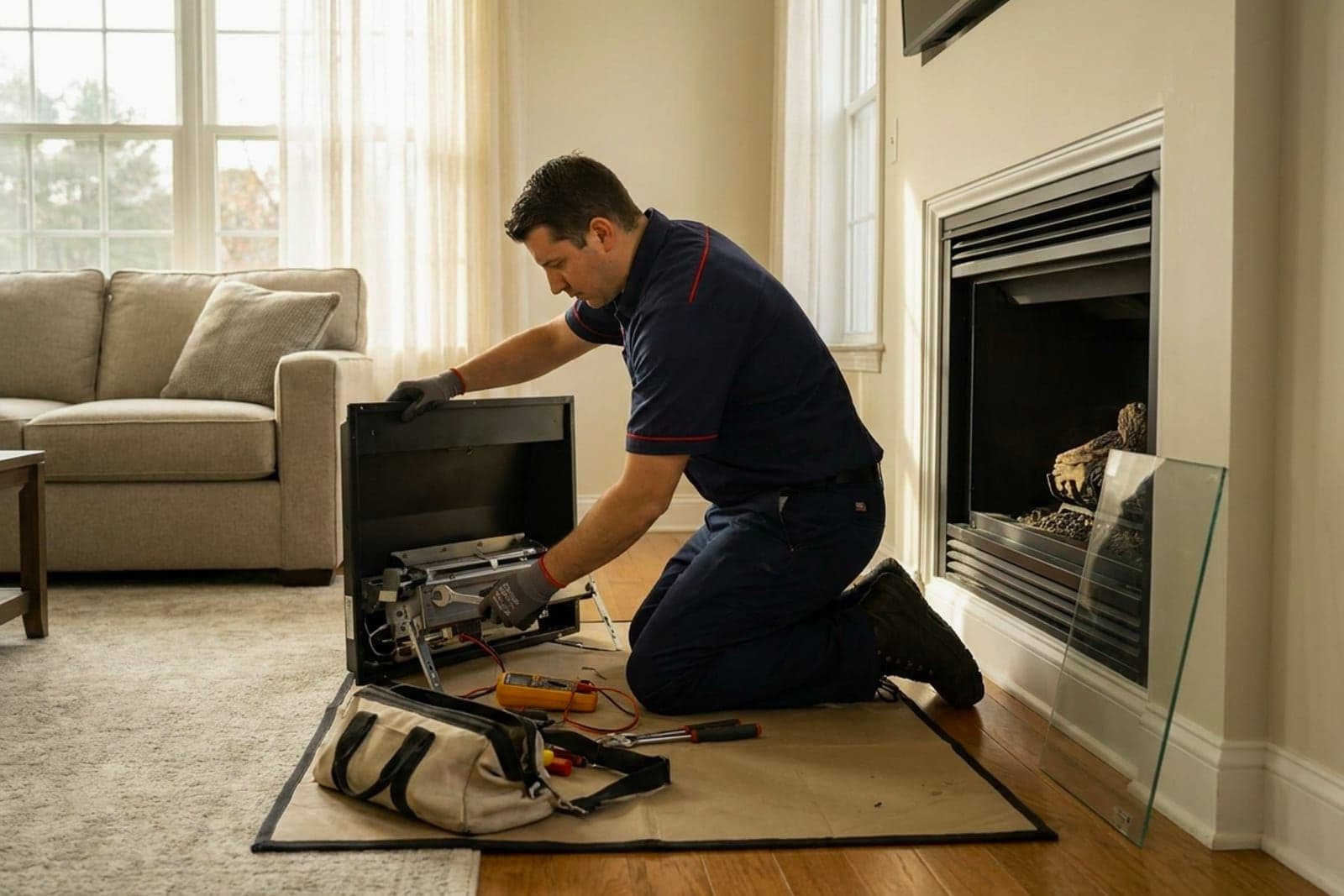 Gas Fireplace Service in Washington — gas fireplace service and tune-up