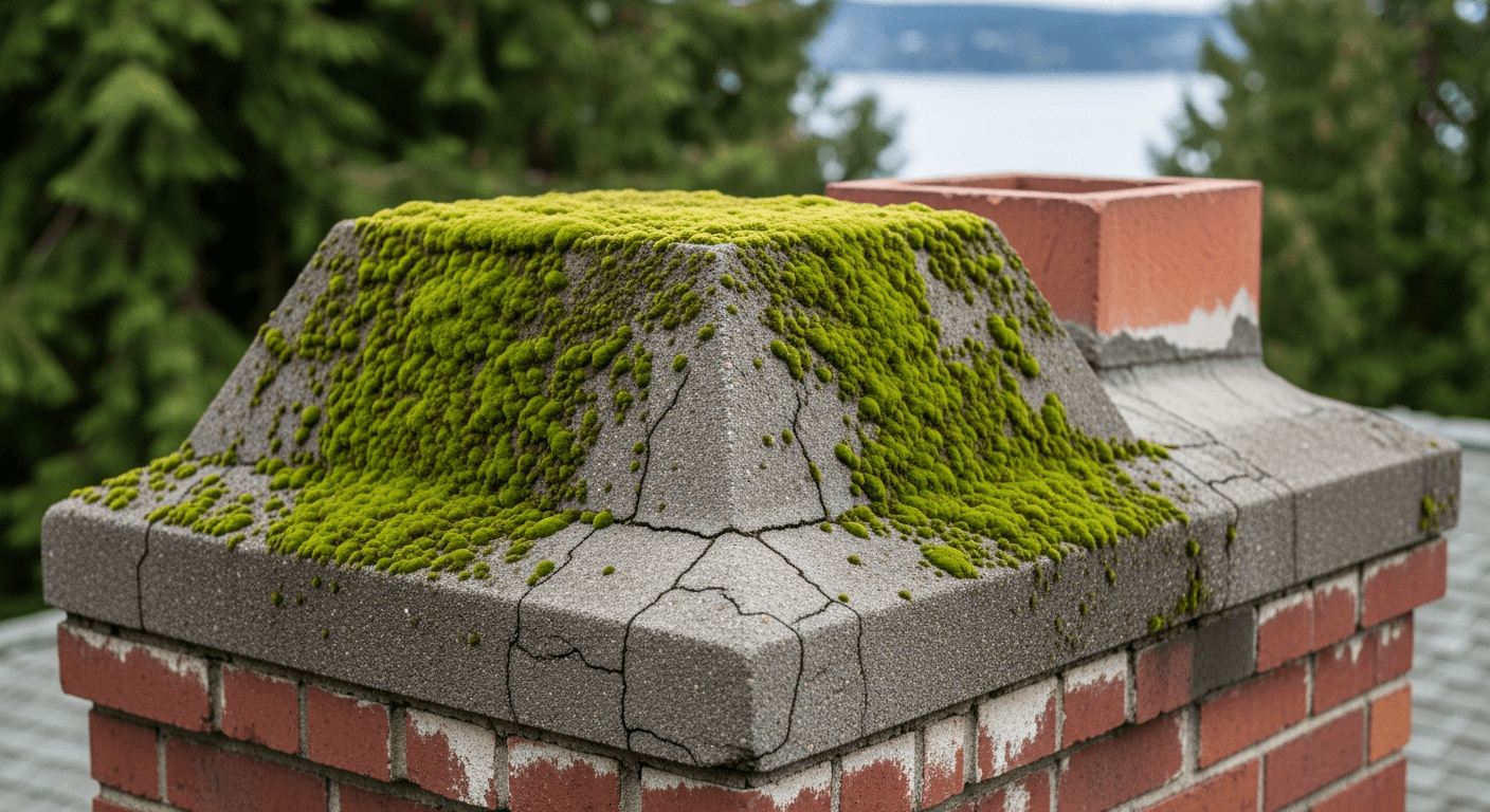 Chimney Crown Repair & Moss Removal in Kirkland, WA