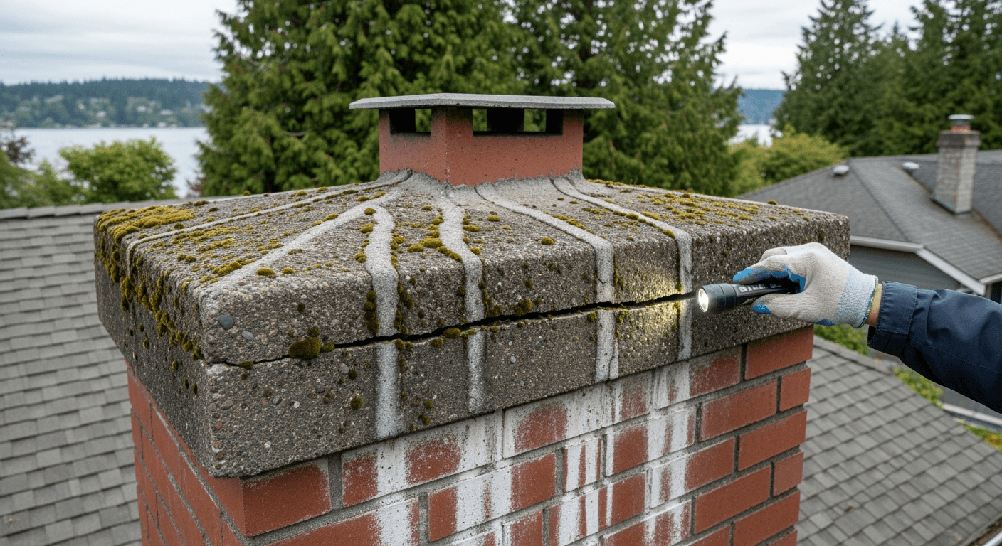 Does your chimney crown need repair or waterproofing? What Kirkland homeowners need to know