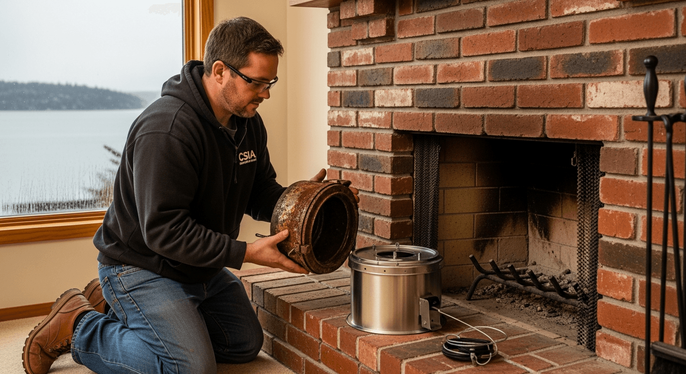 Chimney Damper Replacement Cost in Kirkland, WA