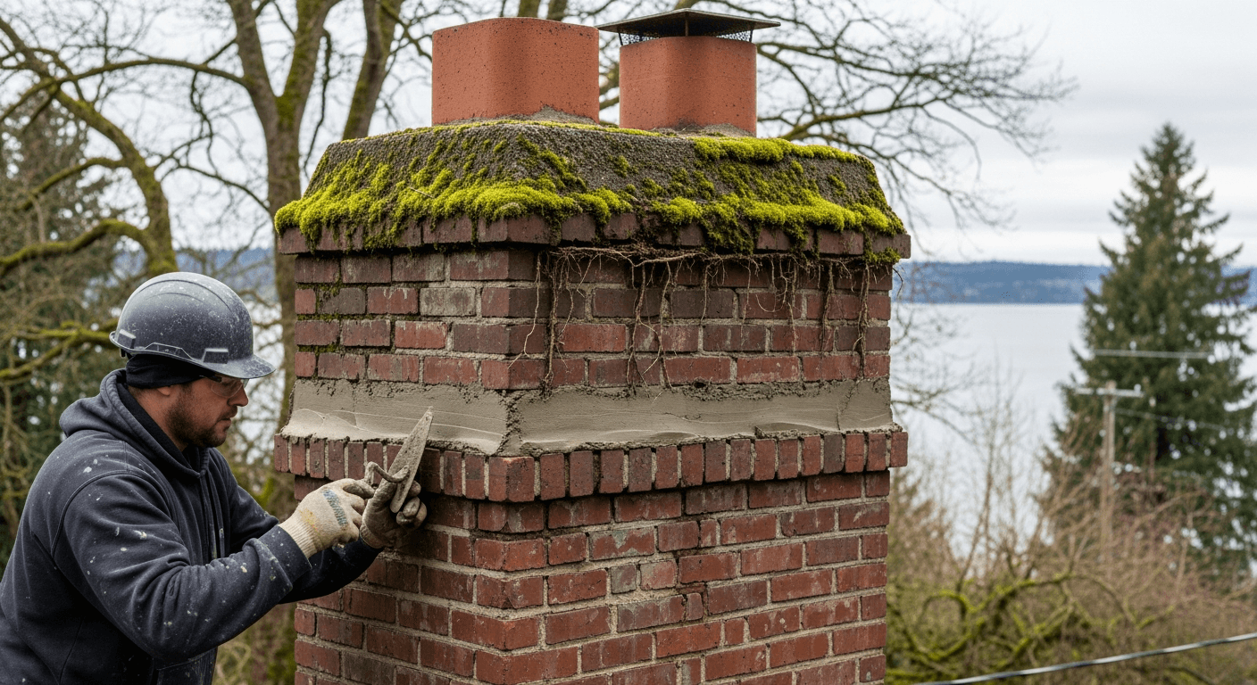Chimney Repointing Cost in Kirkland, WA: $500–$2,500