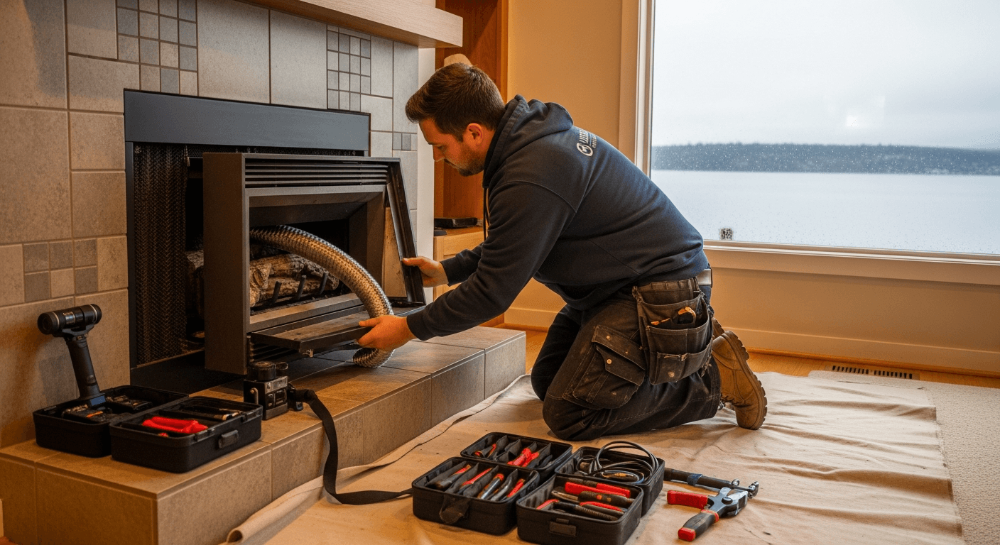 Gas Insert or Wood-Burning Insert in Your Kirkland Home? Here's Exactly When to Service It and What It Costs